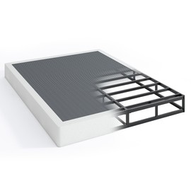 QEROMY 7 Inch Low Profile Box Spring, Sturdy Metal Frame Mattress Foundation, Easy Assembly, Quiet & Noise-Free, King Size