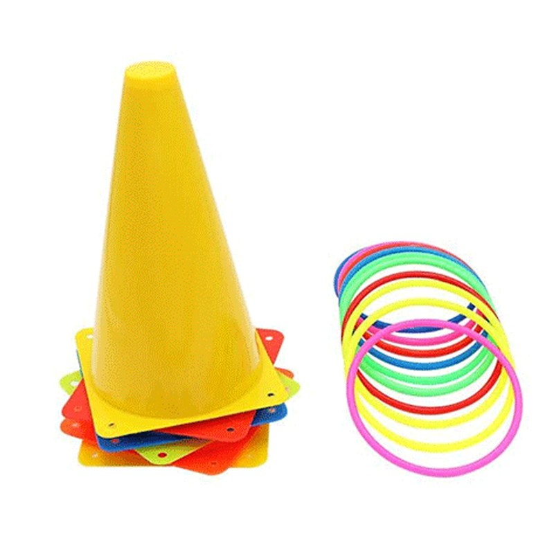 Carnival Games Set Propylene with Mesh Bag Traffic Cone Throwing