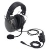 Overhead Walkie Talkie Headphones, Foldable Noise Cancelling Headset with Push