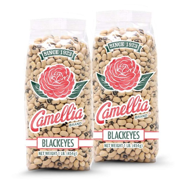 Camellia Brand Dried Black Eye Peas, 1 Pound (Pack of 2)