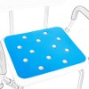 MINIVON Shower Chair Cushion,Waterproof Non-Skid Soft Foam Pad Cover Bath Chairs, Bathroom Benches, Shower Seats, Non Slip Stickable Bath Stool Seat Mat for Elderly Senior Handicap Disabled