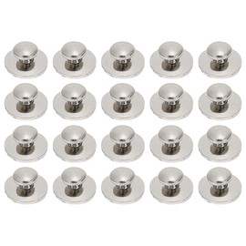 Healifty 30 Unids Base Redonda Botón Lingual Dental Metal Dentista Ortodoncia Hebillas Dentales Materiales Dentista Ortodoncista (Plata)