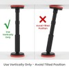 QWORK Adjustable Telescopic Support Pole 7–17.7 inch Range, 2 Pack
