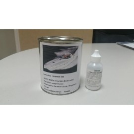 maxguard White gelcoat Fountain Boat Color repair kit without wax with Hardner 1pint