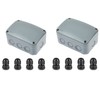 NineLeaf Outdoor Junction Box,IP66 Weatherproof Electrical Project Boxes PVC/ABS Plastic