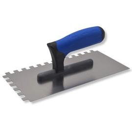 DEWEPRO® Serrated Trowel – Serrated Smoothing Trowel – Toothing: 10 x 10 mm – Toothing Trowel – Model Profi III