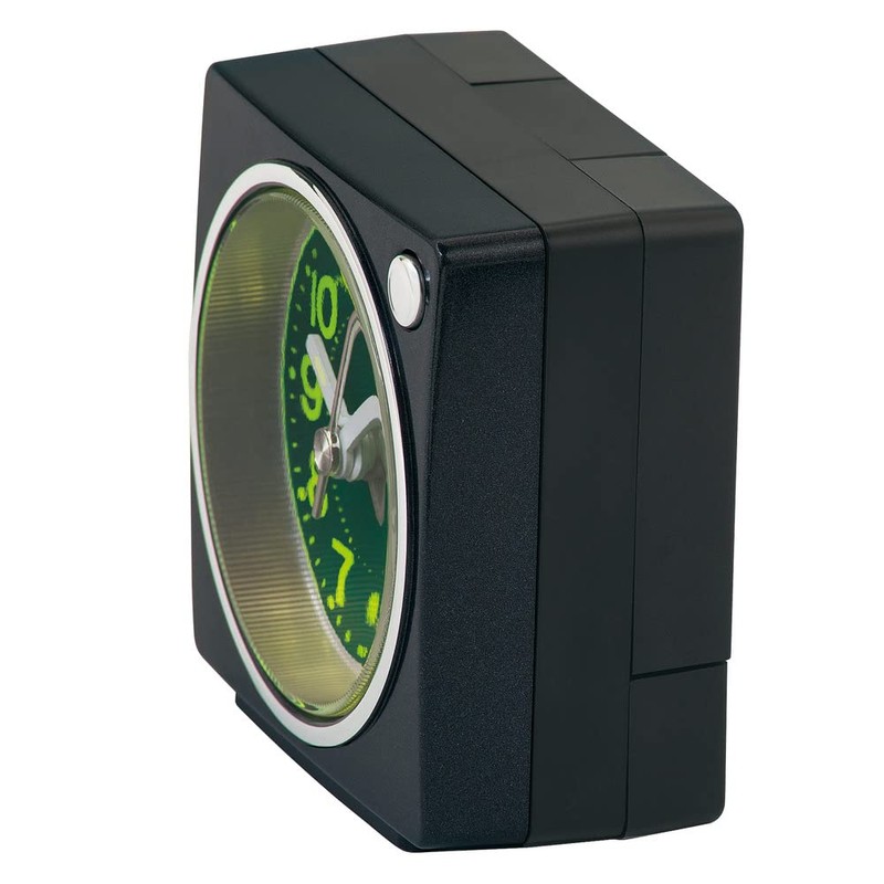 Seiko Clock Alarm Clock Clock Analog Focusing Resin Dial Black