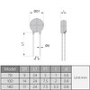 Fielect 10Pcs Voltage Dependent Resistors AC 175V 14D271K/F7.5 Radial Lead