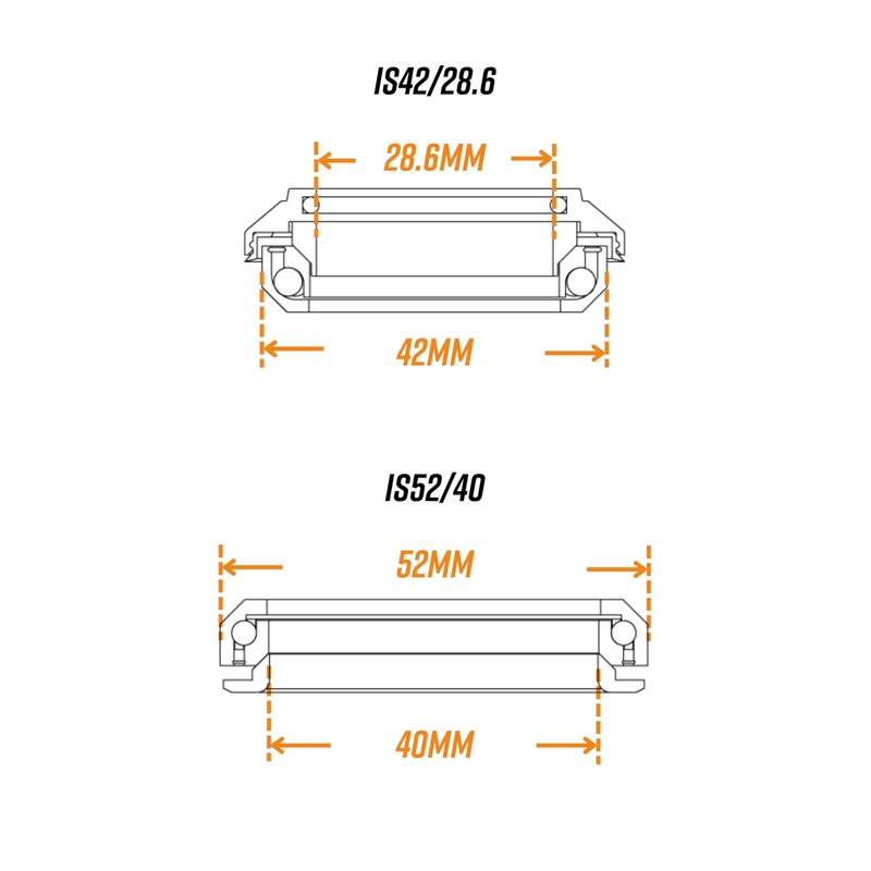 Funn Descend Integral Headset, Upper IS42/28.6 and Lower IS52/40