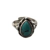 VIE Giant Teardrop Crystal Ring, Turquoise