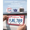 2 Pack Silicone License Plate Frames Black, Car Plate Frame