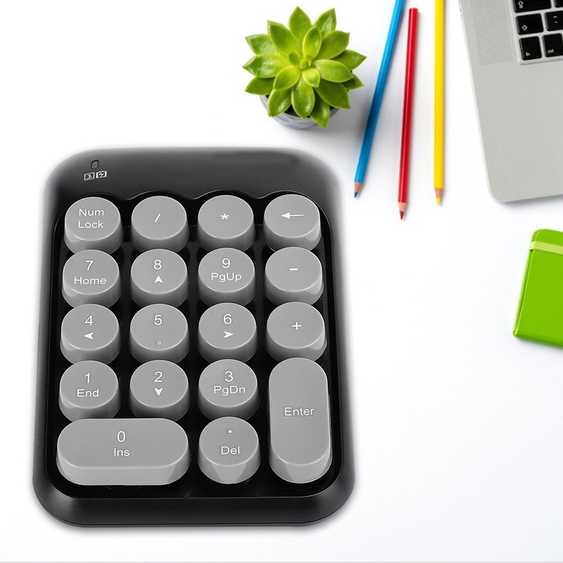 2.4G Wireless Keyboard Mini 18 Keys Numeric Keypad Comfortable Typing