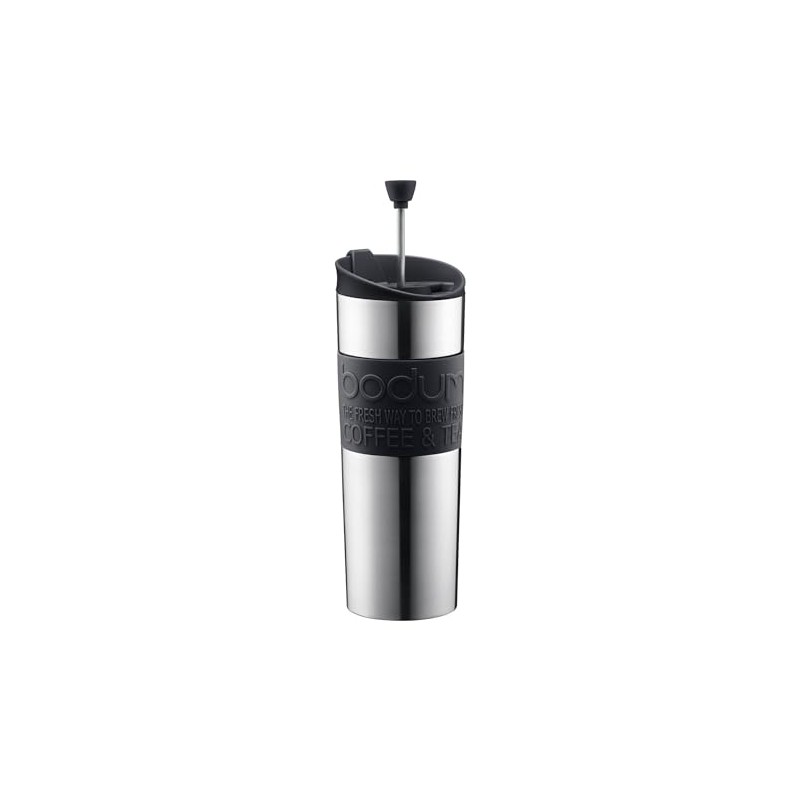 Bodum Travel Press, Vacuum Insulated, Stainless Steel Portable Coffee Maker