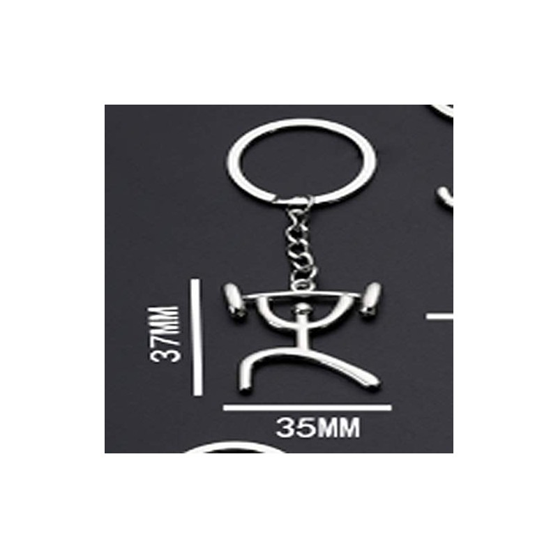 IKAAR Men's Weightlifting Figure Keyring