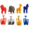 IBILI 734700 - Set 4 cortapastas con expulsor Safari