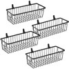 SheeChung Farmhouse Metal Wire Bin Basket with Wall Mount -