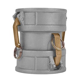 Gloxco Aluminum Type DD Cam and Groove Spool Coupler, 3" Female Camlock x 4" Female Camlock (CAM-3040-DD-AL)