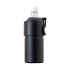 Atlas Bottle-In Bottle Plastic Bottle Holder with Foldable Handle, Black,