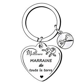 LKJHGF Patent Keyring Mother's Day Gift for Godfather Best Girl