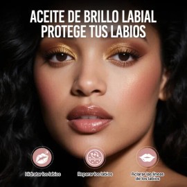 Set De 3 Aceites Para Labios Lip Glow Oil Gloss Hidratante