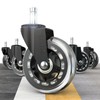 HOLKIE Office Chair Wheels Compatible with 1KEA 10x22mm Transparent ONLY