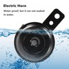 Jesnoe 6V Black Mount Electric Horn for Car Vehicle