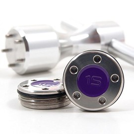 19th Hole Custom Shop 2 of 15g Purple Weight for Scotty Cameron Putters with Wrench Tool (Silver)