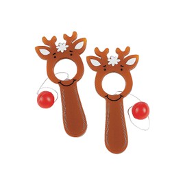 Fun Express - Reindeer Bull's Eye Games for Christmas - Toys - Games - Pin The & Bulls Eye Games - Christmas - 48 Pieces