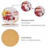 oFloral Hello Fall Coasters for Drinks Pumpkin Leaves Red Car