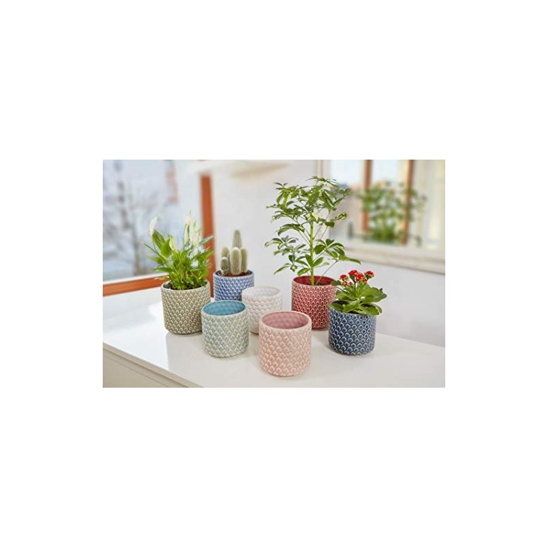 Bloomingville Ceramic Flower Pot Dot - colorful Planter, Pot for