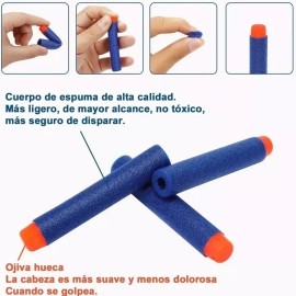Pistola 200 Dardos Bala De Repuesto 7.2cm Para Nerf Pistola Juguete