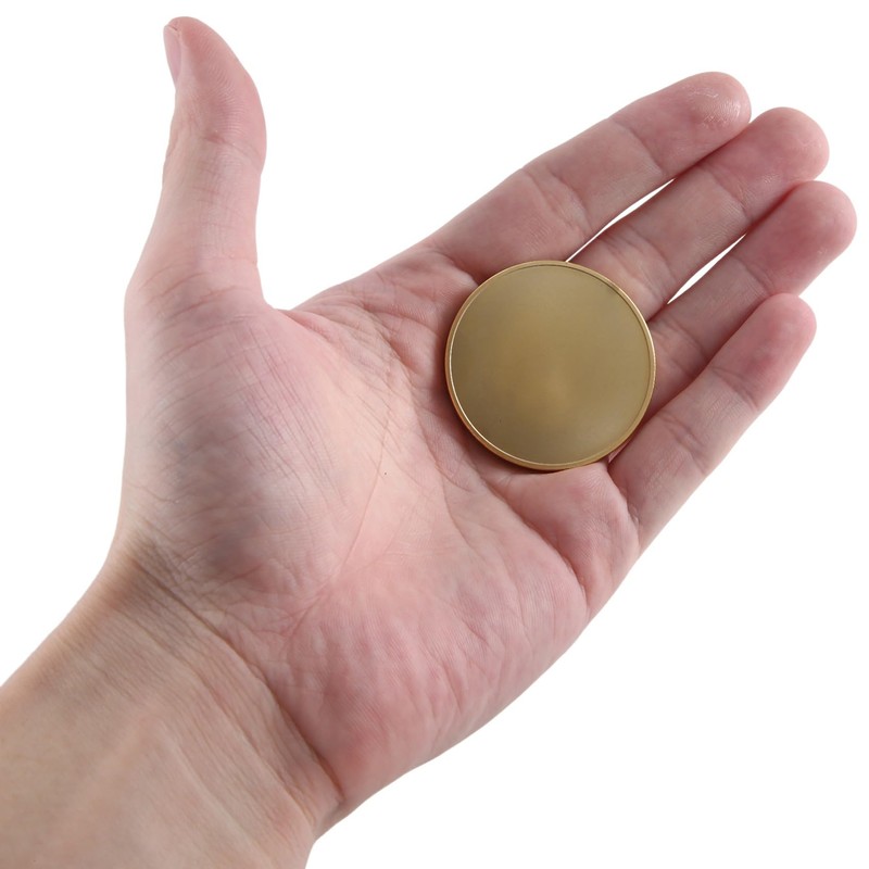 NISHZHU Pack of 10 Blank Engraved Blanks Coins, 40 mm