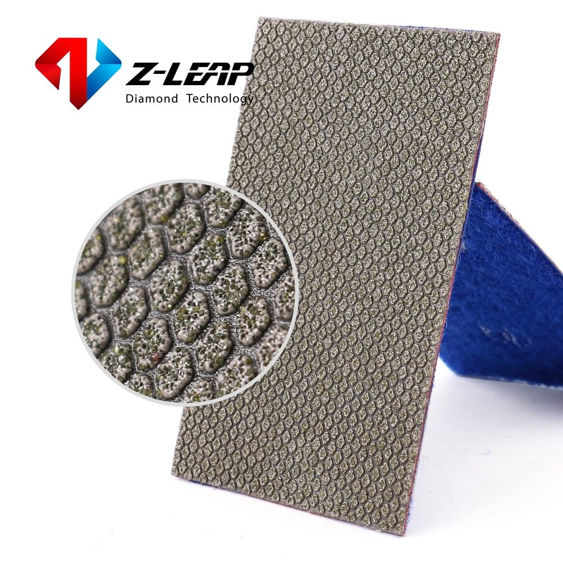 Z-LEAP Diamond Paper Sheet Electroplated Sandpaper Hook and Loop Nylon