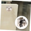 jojofuny 2pcs Push Button Latch Lock for Cupboards Keyless Design