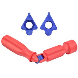 RANJIMA Installation Key for Toilet Seat, Universal Toilet Seat Installation Key with Joint, Toilet Lid Key, Toilet Seat Mounting Tool, Repair Key for Toilet Seat 10/13/17 mm, Red