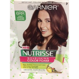 Garnier 3 X Garnier Nutrisse Nourishing Color Foam 6RR Light Intense Auburn Hair Color