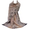 GFM® Pashmina Style Scarf - Feather - Creamy Gold -