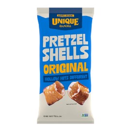 Unique Snacks Original Pretzel Shells, Delicious Homestyle Baked Snack Bag, Vegan, OU Kosher, and Non-GMO Food, No Artificial Flavor, 10 Oz. Bag, Pack of 6