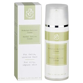 Hagina Herbal Active Cream 50ml, Night Cream with addition of a special 6 Herb Extraktes for Greasy and Blemished Skin