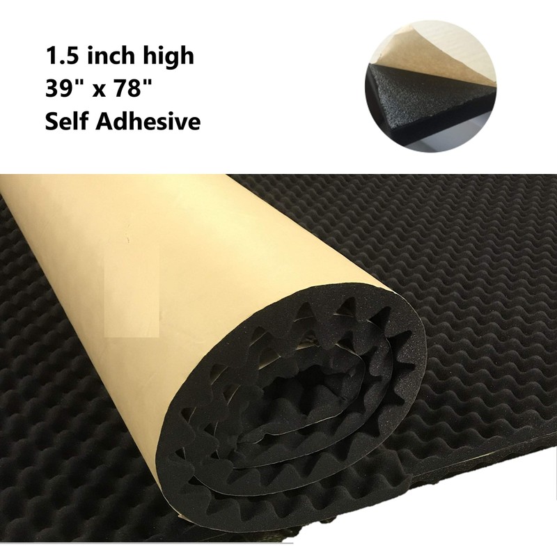 BookishBunny High Density Self Adhesive Acoustic Foam Egg Crate Panel