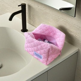 Makeup Bag Quilted Cosmetic Bag Small Pouch Toiletry Bag Travel