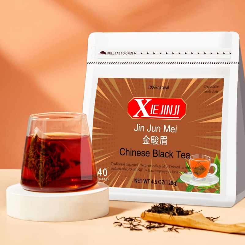 XIEJINJI Golden Monkey Tea - Chinese Black Tea - Jinjunmei