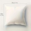 Highland Cow Floral Decorative Throw Pillow Cover, 45 x 45