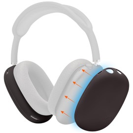 WC ShellZ Max - Protective Headphone Exterior Shell Covers for Airpods Max Made by Wicked Cushions | Made with Premium Silicone | (Formerly Known As WC ProtectZ) | Brown