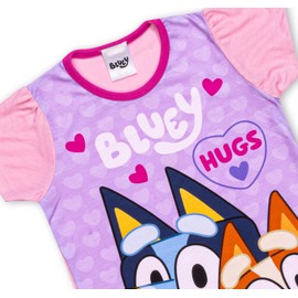 Bluey Nightdress For Girls, Nightgown for Girls, Girls Cartoon Nightdress, Sleepwear Gifts For Girls 7-8 Years Pink