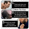 Beard Pencil Filler for Men, Waterproof High Coverage Beard Pen
