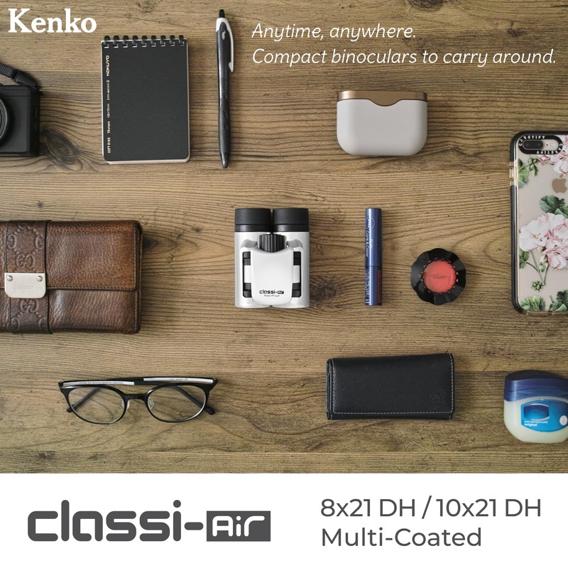 Kenko Classi-Air 021415 Binoculars 10x21 DH Roof Prism Lightweight Foldable