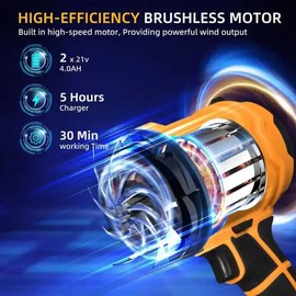 Leaf Blower Cordless,Handheld Leaf Blower with Battery and Charger,Handheld Leafs Blower Dryer air blowers for Patio Cleaning