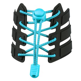 VICT POPU Elastic Shoelaces Without Tying for Trainers Men Women Children Quick Release Shoes, sky blue