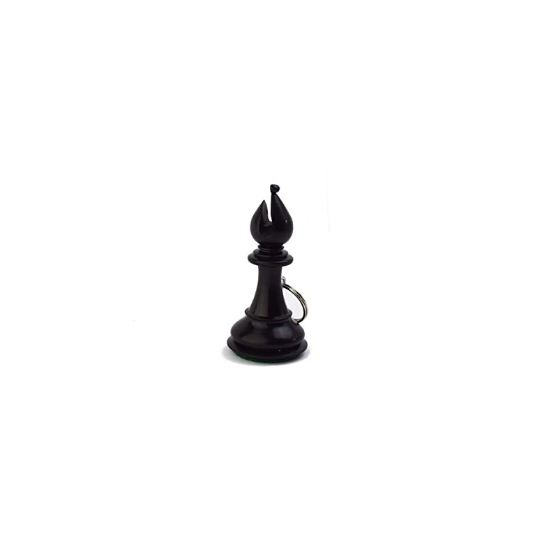 ROOGU Luxury Ebony Keyring XL Car Real Chess Figure Runner